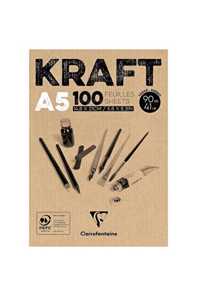 Hype Store Clairefontaine Kraft Sticky Edged A4 Notebook
