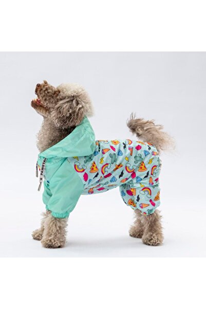 Hype Store Paw Tokyo Polarlı Su Geçirmez Küçük Irk Köpek Yağmurluk Tulum L