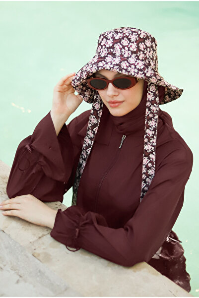 HEQA Στολή κολύμβησης με φαρδιά μανσέτα Claret Red