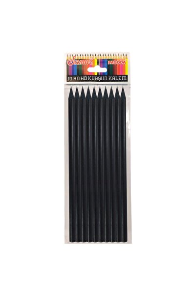 Hype Store Black Lata Round Pencil Set, 10 Pieces