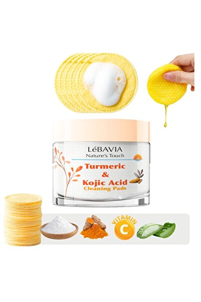 Hype Store Kojik Asit ve Zerdeçal (Turmeric) Derinlemesine Yüz Temizleme Pedl...