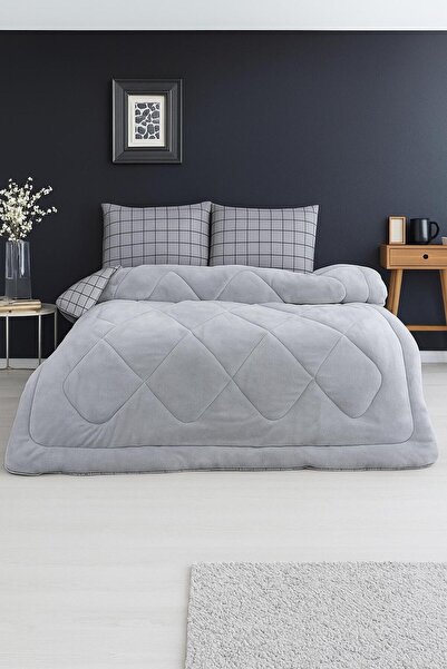 Arma Concept Double Wellsoft Quilt Sleeping Set 195X215 & 4 Pillowcases & Fitted Sheet with Elastic