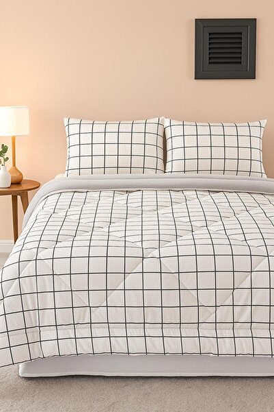 Arma Concept Double Wellsoft Quilt Sleeping Set 195X215 & 4 Pillowcases & Fitted Sheet with Elastic