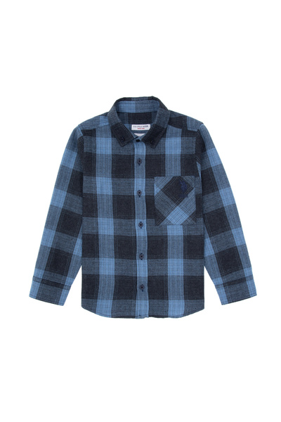 U.S. Polo Assn. Erkek Çocuk Açık Mavi Uzun Kollu Gömlek 50316669-VR003