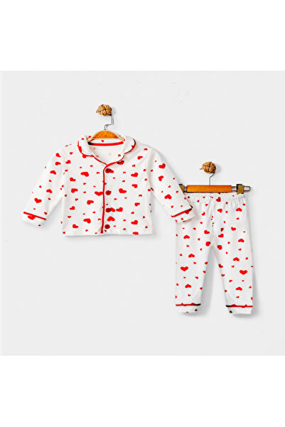 asiltr Girl's Heart Pajama Set 100% Cotton