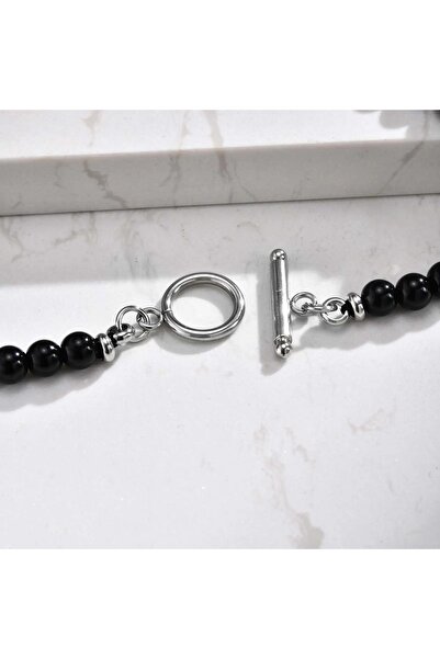 OEM Men's Moddy necklace with black/brown beads - modern masculine accessory