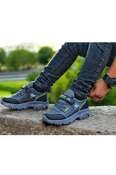 onexsports Children's Unisex Sole Water Repellent Fabric Velcro Trekking Outdoor Sports Shoes – Non-Slip Flexible Sole