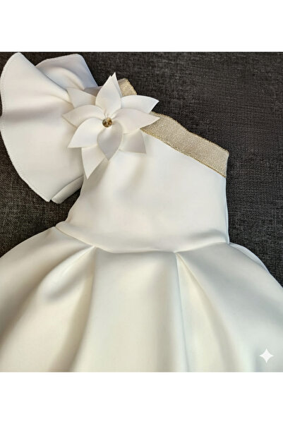 ayasofia kids Dívčí bílé květinové šaty