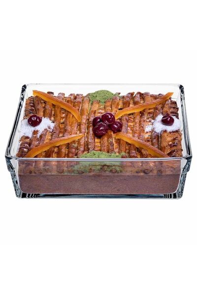 Paşabahçe Borcam Premium Kare Tepsi, 23Cmx23Cm, 2400 cc