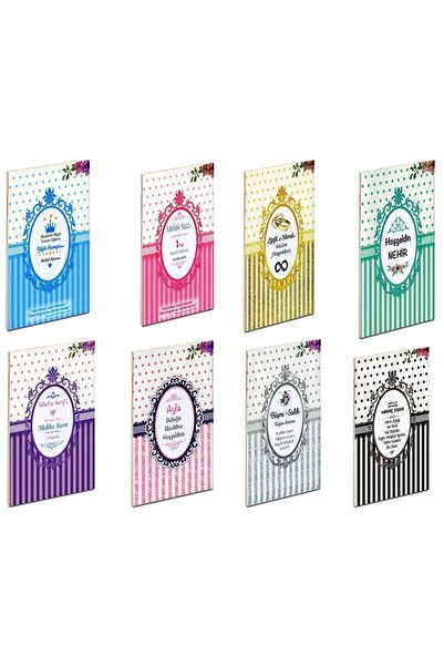 luxurianthome Mevlüt Isim Etiketli Yasin Kitabı 50 Adet 7 Renk