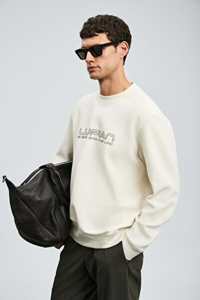 Lufian 112030171 Ανδρικό φούτερ Luther ΛΕΥΚΟ