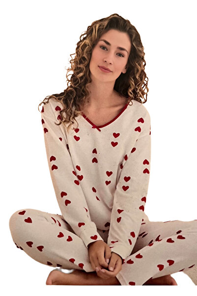 Mihra Milan Kadın Uzun Kollu Pijama Takımı - Rahat ve Şık Ev Giyim