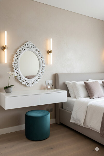 Generic Artistic mirror set with a wavy frame – a touch of modern luxury 72cm * 57cm