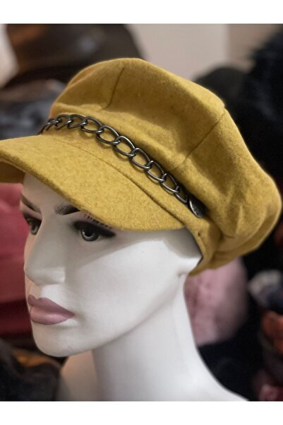 kuru قبعة باريتا من قماش كاشي مع إكسسوارات زينكي الشتوية