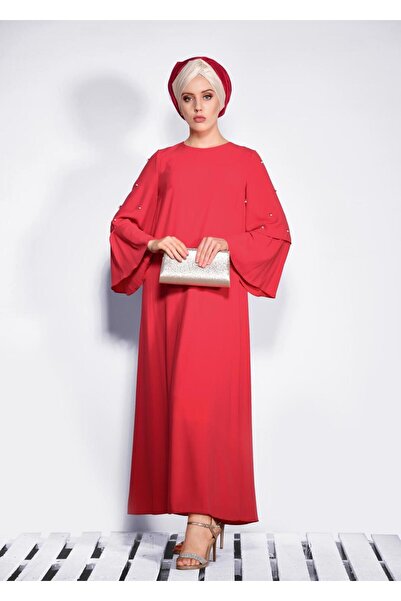 Alvina Wide Sleeve Beaded Sling Dress 4310