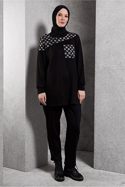 Alvina 45158 Model Patterned Pants Set