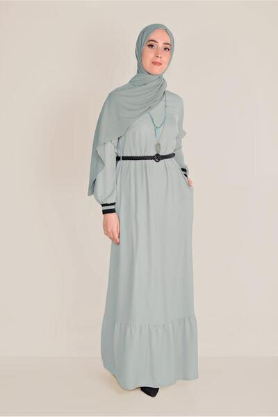 Alvina Tesetur Dress with Fluffy Detail 40464-1