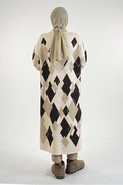 TRENDTESETTÜR Women's Beige (Stone) Bagel Patterned Tunic t 61381