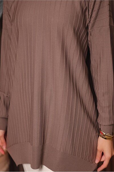 TRENDTESETTÜR Women's Mink Knit Tunic t 0007