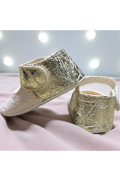 Balgüneş Tekstil Starred Baby Shoes Booties Pink