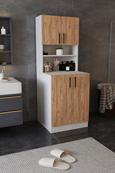 dekor fim DF03101KAC Çamaşır Makinesi Dolabı Banyo Dolabı