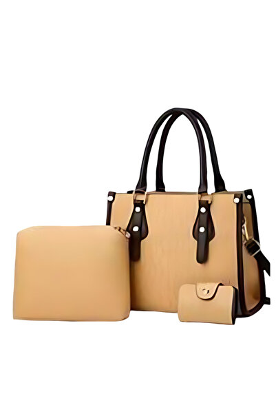 GRASS Women's 3-Piece Faux Leather Handbag, Shoulder Bag NIU-51161