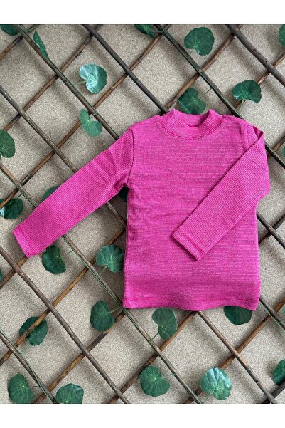 ribana Pamuklu Simli Yarım Balıkçı Yaka Fitilli Mevsimlik Çocuk Badi Kız Çocu...