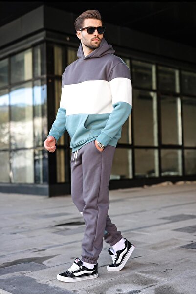 Madmext Smoked Hooded Men's Tracksuit Set 5926