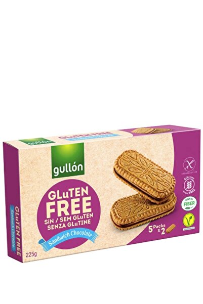 Gullon بسكويت ساندويتش خالي من الغلوتين بحشوة بنكهة الشوكولاتة 225 جرام