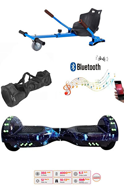 CityMate Elektrikli Kaykay Scooter Akıllı Denge Hoverboard + HoverKart + Çanta FULL LEDLİ EXTREM PAKET D12
