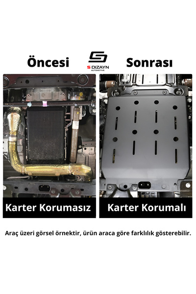 S Dizayn S-Dizayn Fiat Egea Sedan Çelik Karter Muhafaza Koruma 2015 Üzeri A+ Kalite FI-EGH-CKM