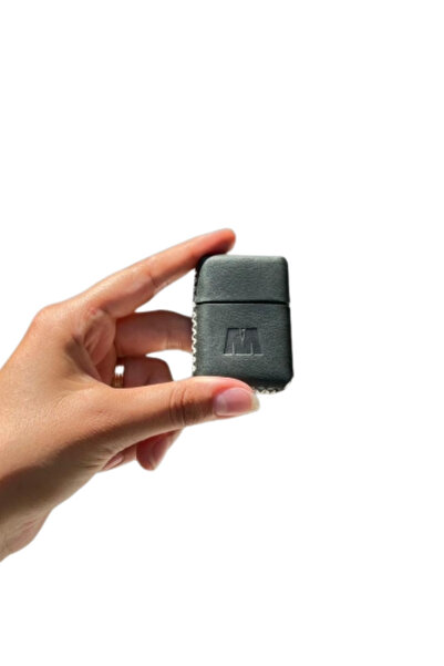 MFT Leather Design Deri Kılıflı Benzin Model Çakmak | Çakmak 5685 Tiguan Haki