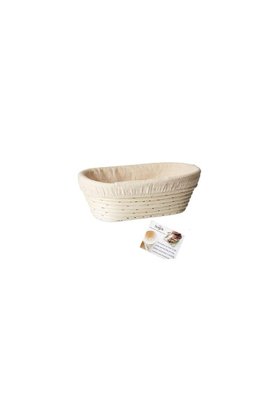 MPLCO Coș de dospit din ratan, oval, 32 x 17 x 8 cm