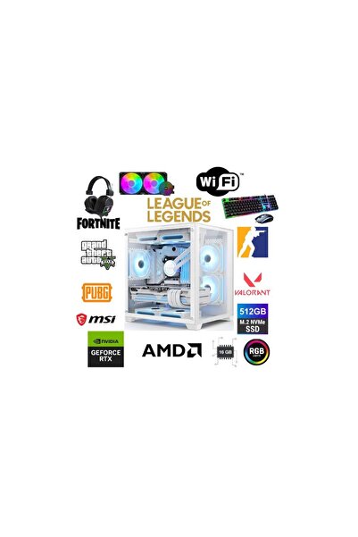 MSI DFS Gaming ECO 67X RYZEN 5 5600X-B550M-RTX 5060 8GB-16GB RAM-512GB M.2-SIVI SOĞUTMALI-OYUNCU BİLGİSA