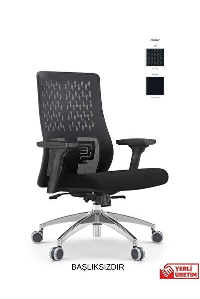 Ivo Office Flexo Çalışma | Ofis | Oyuncu Sandalyesi | Şef Siyah