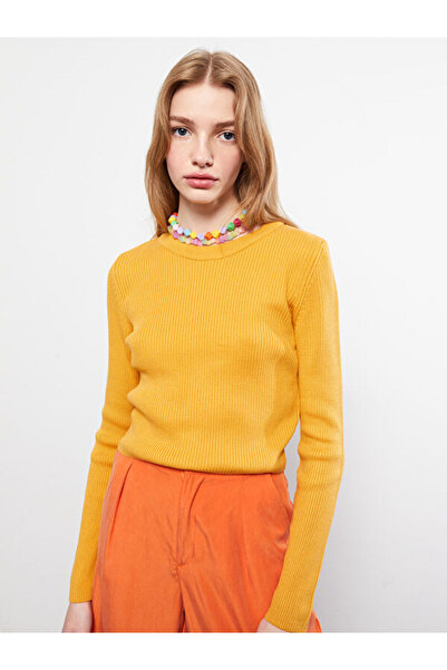 LC Waikiki Crew neck solid long sleeve women knitwear sweater