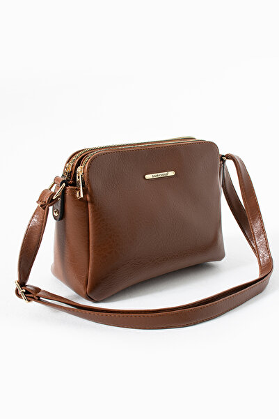 Sanmorris Geantă crossbody cu 3 compartimente și curea reglabilă