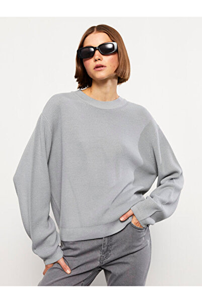 LC Waikiki Crew neck solid long sleeve women knitwear sweater