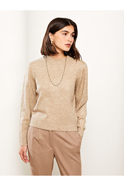 LC Waikiki Crew neck solid long sleeve women knitwear sweater