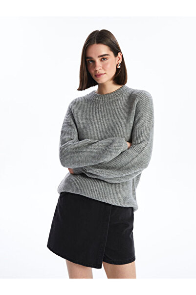 LC Waikiki Crew neck solid long sleeve women knitwear sweater