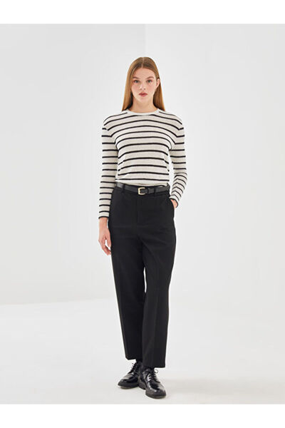 LC Waikiki Crew Neck Striped Women's Sweater