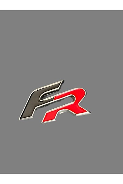 OTO SÜSLEN İSTANBUL FR Metal Arka Bagaj Yazısı 6,5cm Siyah Kırmızı