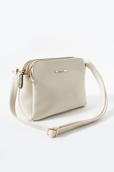 Sanmorris Geantă crossbody cu 3 compartimente și curea reglabilă