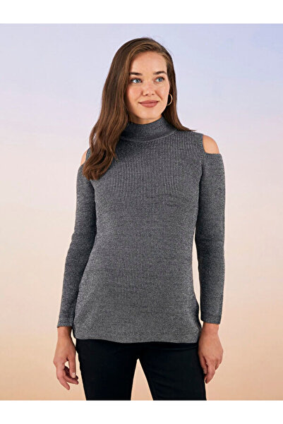 LC Waikiki Half Turtleneck Straight Long Sleeve Maternity Sweater