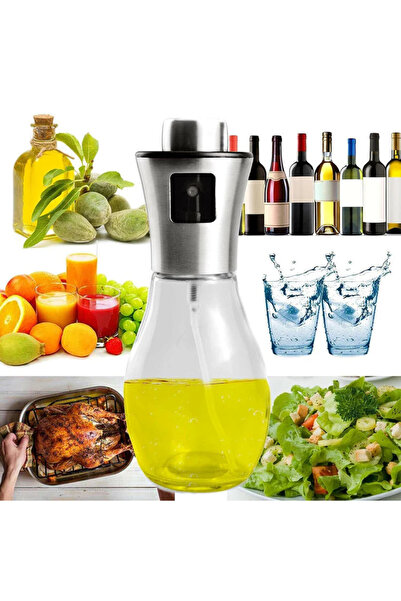 varioshop Pulverizator VarioShop®, pentru ulei, oțet, vin, capacitate 200 ml, oțel inoxidabil, sticlă dura