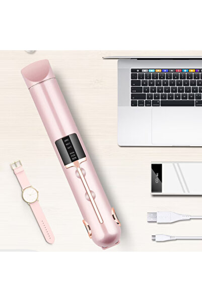 varioshop Placă de îndreptat părul 2 în 1 din ceramică cu LCD, wireless, port...