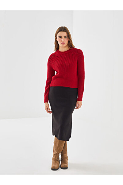 LC Waikiki Crew neck solid long sleeve women knitwear sweater