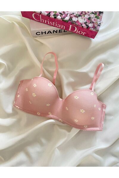 dem merys Colorful Patterned up to Shaping / Sculpting Inches of Breast Without Wire Unpadded Single Bra