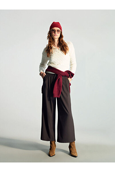 LC Waikiki Polo Neck Self-Patterned Women's Knitwear Sweater