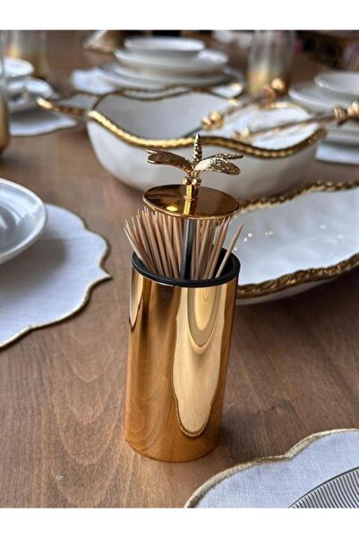 Mikasa Moor Gold Toothpick Holder 5 X 12cm P350.824275